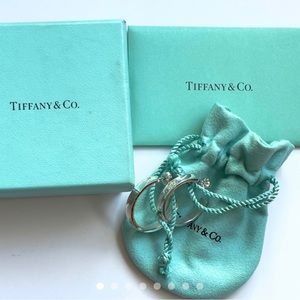 Tiffany & Co. 1837 Sterling Hoop Earrings